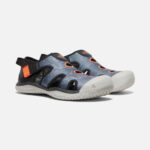 Black-Safety Orange Big Kids' Stingray Sandal Keen - Image 6