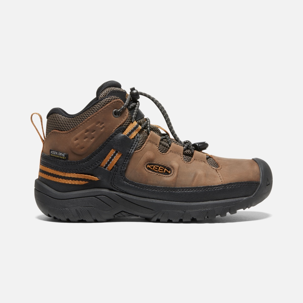 dark_earth_golden_brown_big_kids_targhee_waterproof_boot_keen.jpg Dark Earth-Golden Brown Big Kids' Targhee Waterproof Boot Keen - Image 1