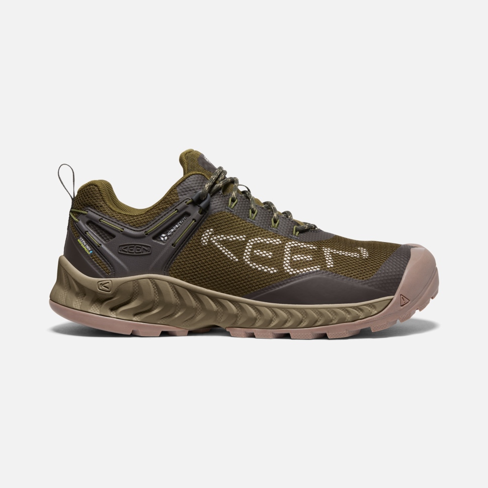 keen_dark_olive_black_olive_mens_nxis_evo_waterproof_shoe.jpg Keen Dark Olive-Black Olive Men's NXIS EVO Waterproof Shoe - Image 1