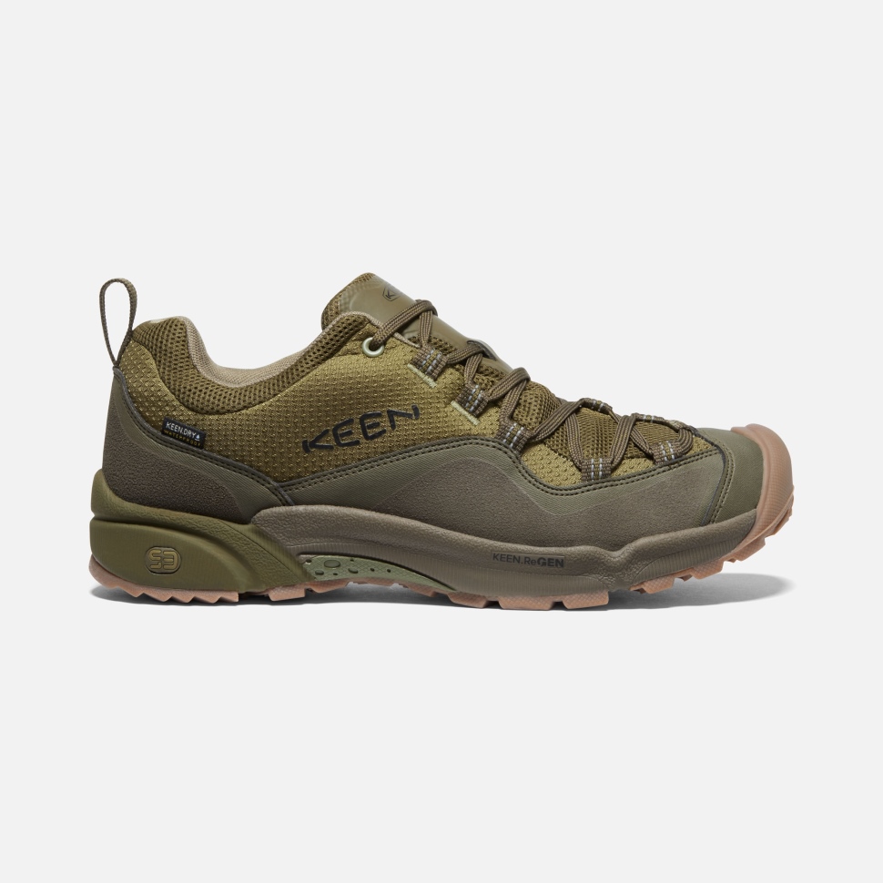olive_drab_dark_olive_mens_wasatch_crest_waterproof_keen.jpg Olive Drab-Dark Olive Men's Wasatch Crest Waterproof Keen - Image 1