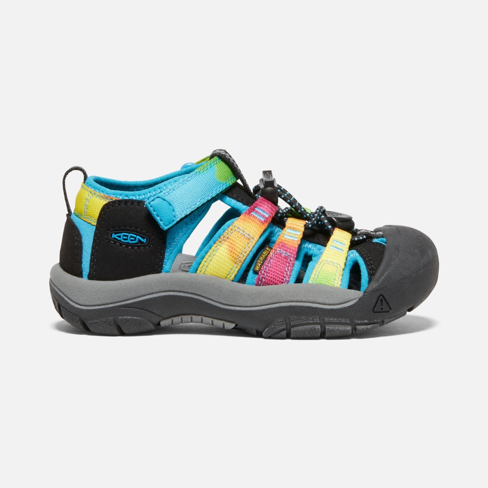 rainbow_tie_dye_keen_little_kids_newport_h2.jpg Rainbow Tie Dye Keen Little Kids' Newport H2 - Image 1