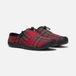 Red Plaid-Steel Grey Keen Women's Howser III Slide - Image 6