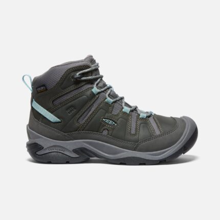 Steel Grey-Cloud Blue Women's Circadia Waterproof Boot Wide Keen