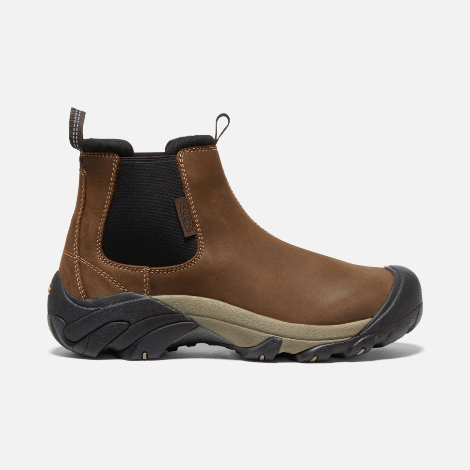 veg_brown_black_keen_mens_targhee_ii_chelsea.jpg Veg Brown-Black Keen Men's Targhee II Chelsea - Image 1